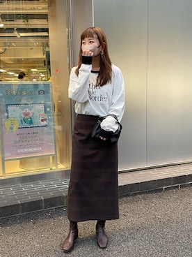 「DISCOAT（ディスコート）のアイテム（ブーツ）」を使った、akariさん（レディース・167cm）の秋コーディネート