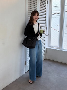 「DISCOAT（ディスコート）のアイテム」を使った、akariさん（レディース・167cm）の春コーディネート