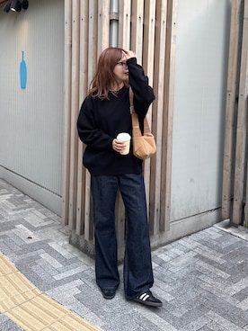 「アイテム（ニット/セーター）」を使った、akariさん（レディース・167cm）の秋コーディネート