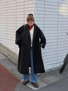 「アイテム（ベスト）」を使った、akariさん（レディース・167cm）の冬コーディネート