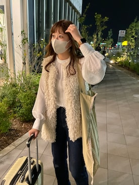 「DISCOAT（ディスコート）のアイテム（ブーツ）」を使った、akariさん（レディース・167cm）の秋コーディネート