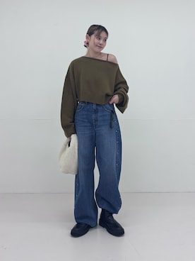 Rさん（レディース・156cm）の秋コーディネート
