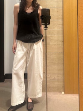 「綺麗めコーデ」｜りなさん（レディース・156cm）の夏コーディネート
