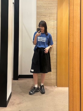 「綺麗めコーデ」｜「アイテム（Tシャツ/カットソー）」を使った、りなさん（レディース・156cm）の夏コーディネート