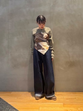 「ゆるピタ×ナチュラル」｜Rさん（レディース・156cm）の冬コーディネート