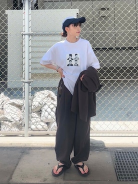 「BROOKS BROTHERS（ブルックスブラザーズ）のアイテム」を使った、りなさん（レディース・156cm）の夏コーディネート