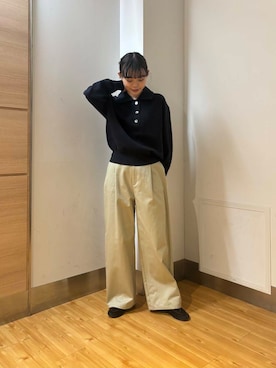 「ゆるピタ×ナチュラル」｜Rさん（レディース・156cm）の冬コーディネート