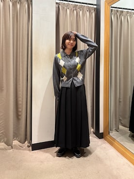 「HARUTA（ハルタ）の『別注』HARUTA×DOORS　キルトローファー（ローファー）」を使った、Rさん（レディース・156cm）の秋コーディネート