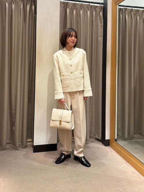 ノーカラーツイードジャケット（ノーカラージャケット）｜URBAN