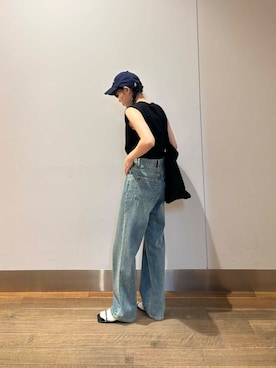 「綺麗めコーデ」｜「アイテム（サンダル）」を使った、りなさん（レディース・156cm）の夏コーディネート