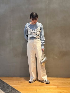 「ゆるピタ×ナチュラル」｜Rさん（レディース・156cm）の冬コーディネート