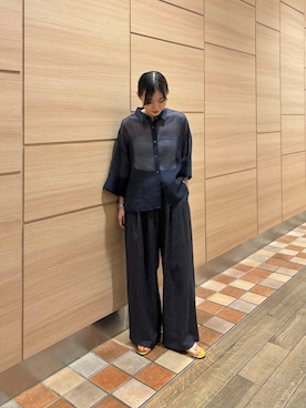 「LAOCOONTE（ラオコンテ）のアイテム（サンダル）」を使った、Rさん（レディース・156cm）の夏コーディネート