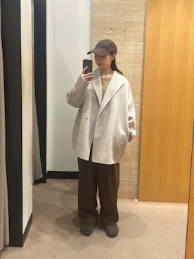 「ゆるピタ×ナチュラル」｜Rさん（レディース・156cm）の冬コーディネート