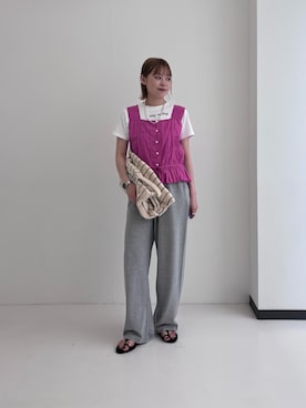 「MOHI（モヒ）のアイテム」を使った、Rさん（レディース・156cm）の夏コーディネート