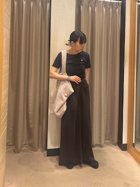 「PETIT BATEAU（プチバトー）のアイテム」を使った、Rさん（レディース・156cm）の夏コーディネート