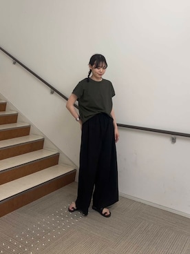 「綺麗めコーデ」｜「アイテム（サンダル）」を使った、りなさん（レディース・156cm）の夏コーディネート