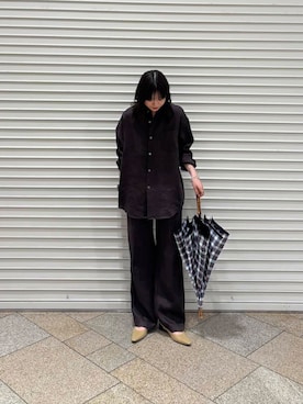 「傘」｜りなさん（レディース・156cm）の春コーディネート