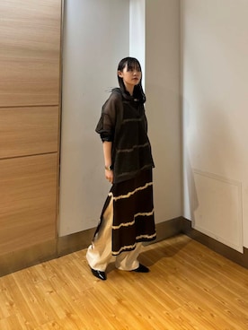 「URBAN RESEARCH（アーバンリサーチ）のアイテム（ワンピース）」を使った、りなさん（レディース・156cm）の夏コーディネート