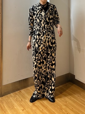「URBAN RESEARCH（アーバンリサーチ）のSPRINTEX レトロプリントシャツ（シャツ/ブラウス）」を使った、Rさん（レディース・156cm）の秋コーディネート