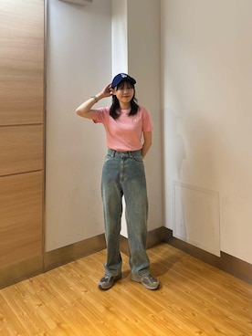 「PETIT BATEAU（プチバトー）のアイテム」を使った、りなさん（レディース・156cm）の夏コーディネート