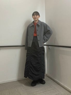 「ゆるピタ×ナチュラル」｜Rさん（レディース・156cm）の秋コーディネート