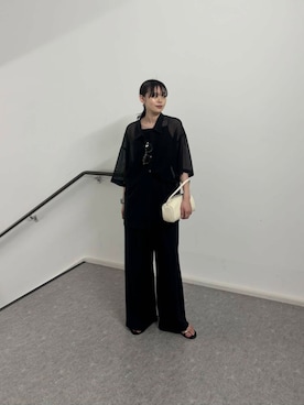 「綺麗めコーデ」｜「アイテム（サンダル）」を使った、りなさん（レディース・156cm）の夏コーディネート