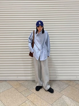 「インドコットン」｜りなさん（レディース・156cm）の春コーディネート