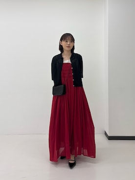 「URBAN RESEARCH（アーバンリサーチ）の『別注』ITTI×URBAN RESEARCH　MICHELLE ERRAND POUCH（ショルダーバッグ、ブラック系）」を使った、Rさん（レディース・156cm）の春コーディネート