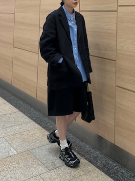 「URBAN RESEARCH（アーバンリサーチ）のアイテム（テーラードジャケット）」を使った、Rさん（レディース・156cm）の春コーディネート