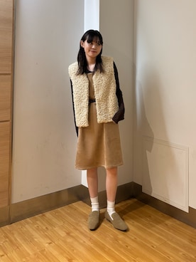 「アイテム（その他アウター）」を使った、Rさん（レディース・156cm）の秋コーディネート