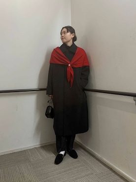 「ゆるピタ×ナチュラル」｜Rさん（レディース・156cm）の冬コーディネート