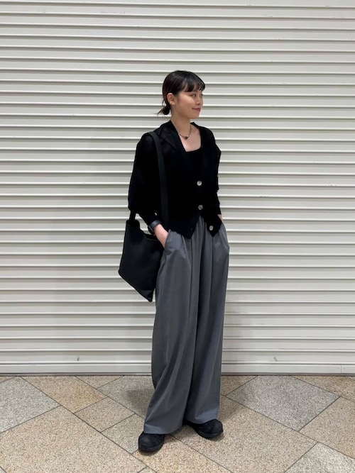 new basic　リネン混スポンディッシュニットカーディガン