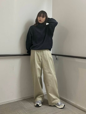 「URBAN RESEARCH（アーバンリサーチ）のアイテム（チノパンツ）」を使った、Rさん（レディース・156cm）の秋コーディネート
