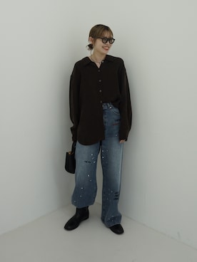 「URBAN RESEARCH（アーバンリサーチ）のアイテム（メガネ）」を使った、Rさん（レディース・156cm）の秋コーディネート