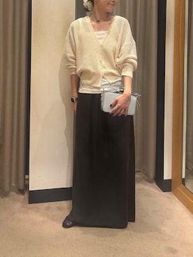 「きれいめ派カットソー」｜Rさん（レディース・156cm）の夏コーディネート