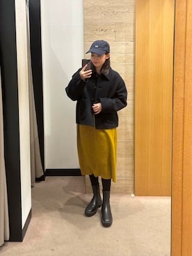 「ゆるピタ×ナチュラル」｜Rさん（レディース・156cm）の冬コーディネート