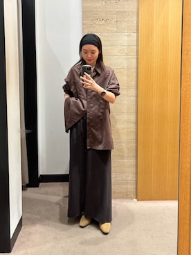 「アイテム（ヘアバンド）」を使った、Rさん（レディース・156cm）の夏コーディネート