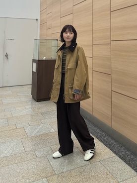 「アイテム（その他アウター）」を使った、Rさん（レディース・156cm）の秋コーディネート