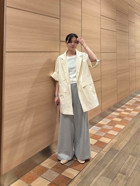 「アイテム（その他アウター）」を使った、りなさん（レディース・156cm）の夏コーディネート