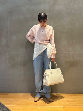 「ゆるピタ×ナチュラル」｜Rさん（レディース・156cm）の冬コーディネート