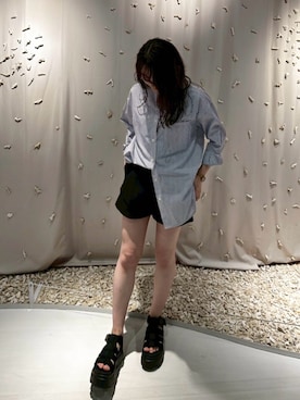 「clear（クリア）のアイテム」を使った、minaさん（レディース・156cm）の夏コーディネート