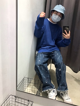 「NEW BALANCE（ニューバランス）の【重複登録　入荷禁止】BB550（スニーカー）」を使った、Iannさん（メンズ・165cm）の春コーディネート