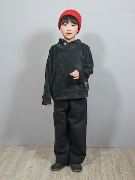 「ikka（イッカ）のアイテム」を使った、Ｒ兄弟さん（キッズ・124cm）の冬コーディネート