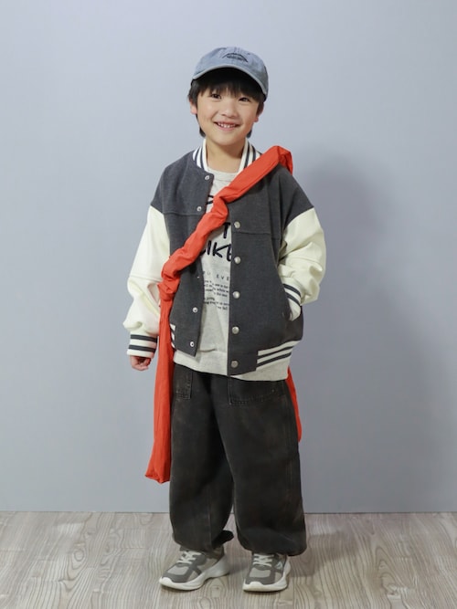 PHAT FARM 00's ウールスタジャン いなたい ビッグシルエット ウールスタジャン ビッグシルエット ライトジャケット 無地