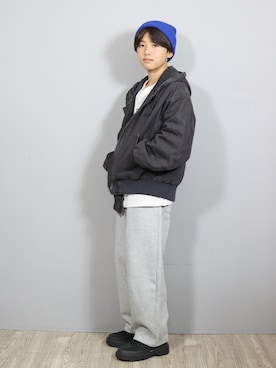 「アイテム（シューズ）」を使った、Ｒ兄弟さん（キッズ・157cm）の冬コーディネート