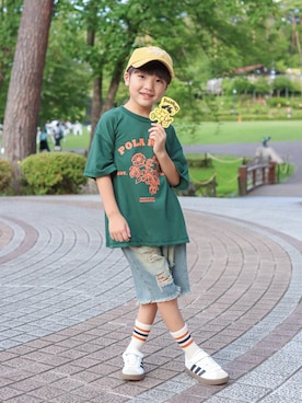 「アイテム（シューズ）」を使った、Ｒ兄弟さん（キッズ・122cm）の夏コーディネート