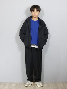 「アイテム（スラックス）」を使った、Ｒ兄弟さん（キッズ・157cm）の秋コーディネート