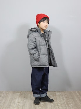 「アイテム（ブルゾン）」を使った、Ｒ兄弟さん（キッズ・124cm）の冬コーディネート