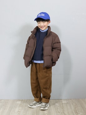 「アイテム（ニット/セーター）」を使った、Ｒ兄弟さん（キッズ・124cm）の秋コーディネート
