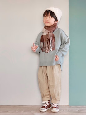 Ｒ兄弟さん（キッズ・100cm）の冬コーディネート